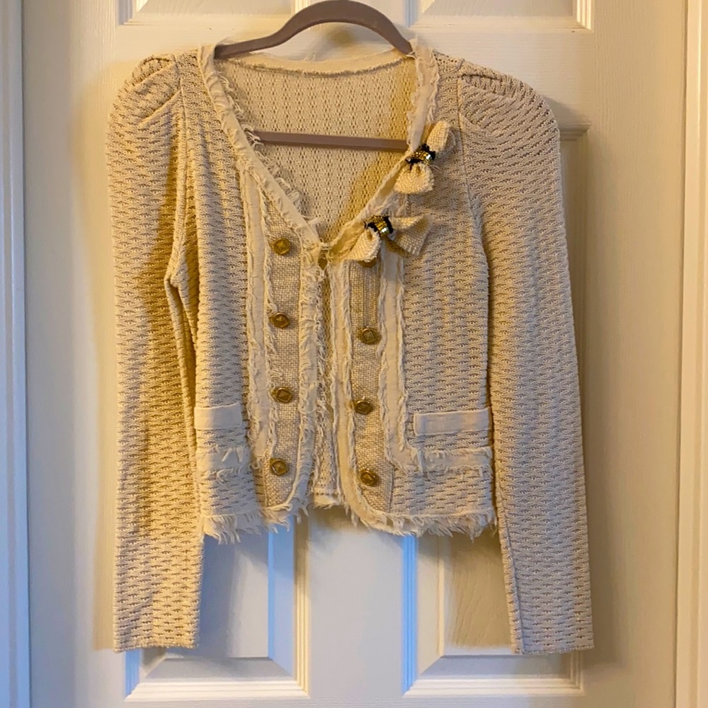 Korean Cream Cardigan